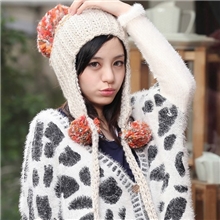 毛线帽针织帽针织帽子韩版帽子女士针织帽韩版针织帽