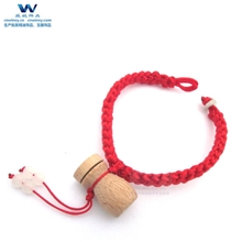 薇妮饰品批发扁玉环木质精油瓶手链闻香手链饰品香薰小木瓶