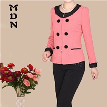 摩戴尼秋冬新款女装西服中年西装圆领修身秋外套小西装外套批发