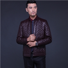 2013秋冬新款海宁真皮皮衣男时尚休闲修身绵羊皮立领短款夹克