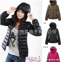 2011冬装新款女装正品优衣库同款短超轻薄型修身羽绒服外套