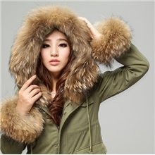 工装棉服毛领超大貉子毛领棉服大貉子毛领棉服耗子毛领帽领