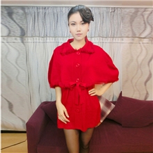 厂家直销2013秋装淘宝热卖韩版宽松斗篷针织貂毛领大码羊绒毛衣女