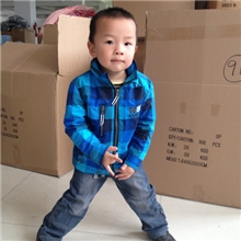 （原单正品）外贸德国小鼠topolino男童格子风衣/外套帽子可拆卸