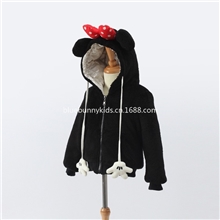 特批米奇2013冬装新款女童加厚蝴蝶结外套棉袄韩版童装童棉衣