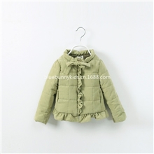 儿童棉衣韩版童装冬装新款童棉衣女童花边小棉袄广东产地小童批发