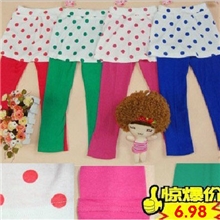 女童打底裤裙裤糖果色打底裤全棉中小童裙裤批发厂家特价直批