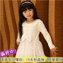 品牌童裙女童韩版全棉连衣裙儿童秋季款中小童童装批发原单