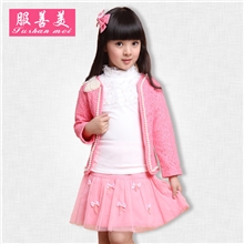 佛山品质韩国童装韩版女童裙三件套2013秋冬加厚公主裙中大童裙