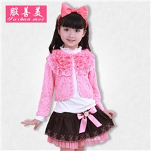 佛山品质童套装秋冬裙套装三件套韩版童装批发淘宝网加厚儿童装