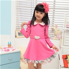 品质童装新款韩版冬装女童公主连衣裙甜美连衣裙童装童裙批发