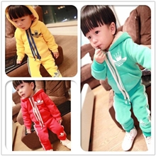 秋冬新款童卫衣外贸韩版童装卫衣加厚加绒儿童男女童套装两件套