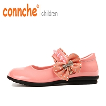 connche女童鞋女女童皮鞋公主鞋韩版女童单鞋儿童皮鞋