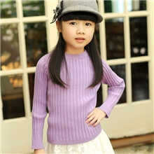 卷卷毛秋冬新款80%棉女童针织衫长袖宝宝毛衣童装圆领打底衫