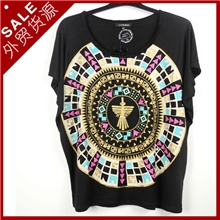 出口德国工厂货源外贸女装短袖针织T恤女式短袖外贸清仓批发