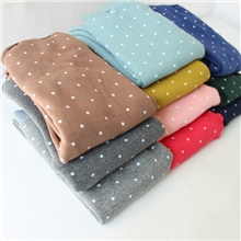 外贸童装女童韩版糖果波点净色点点打底裤加厚暖倍儿打底裤小脚裤