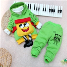 童之优品秋装男女童装批发儿童服装1-4岁海绵宝宝运动套装