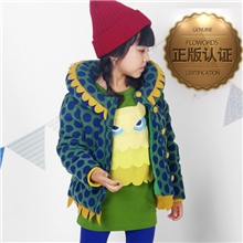 花颜巧语韩版童棉衣批发2013冬装新款女童向阳花棉服儿童棉袄广东