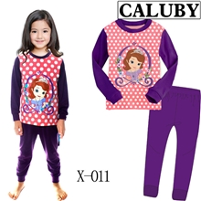 女童儿童新款家居服甜美儿童睡衣内衣长袖外贸童装厂家批发