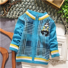 秋冬童装好吉宝新款全棉开衫长袖毛衣儿童开衫拉链毛衣童装批发