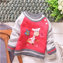 2013秋款童装好吉宝男女童新款针织卡通韩版全棉毛衣厂家直销