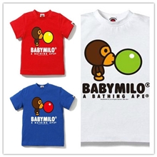 广东产地2013新款纯棉外贸bape童装儿童短袖T恤卡通夏装