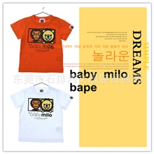 2013纯棉童装潮牌短袖T恤夏装猿人头