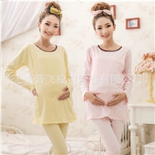 月子服秋冬新款保暖百分之百棉哺乳保暖喂奶家居服睡衣孕妇装批发