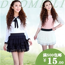 现货供应2013春季新款韩版蕾丝短裙大摆裙短裙半身裙短裙批发