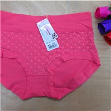 景兰轩1231特价全棉舒适高腰大版圆点印花中年女士内裤批发爆款
