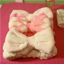 江北水乡韩国外单可爱冰淇淋大蝴蝶结洗脸化妆宽束发带发箍头饰