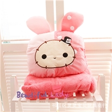 毛绒玩具,忧忧兔手捂,抱枕,U型枕单人枕,七夕