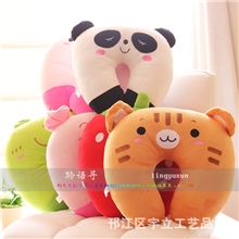 今日特价直销卡通动物U型枕护颈枕可爱午睡小枕头毛绒玩具