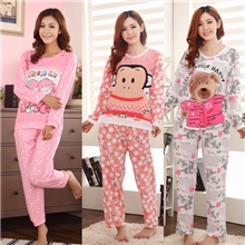 普宁厂家睡衣批发女款套装秒杀价秋冬季牛奶丝长袖睡衣淘宝爆款