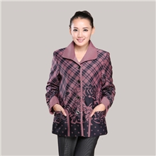 2013中老年妈妈装春秋装外套夹克加大加肥宽松中年妈妈装奶奶款