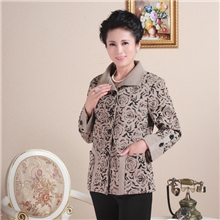 中老年女装厂家直销新款中年妈妈小西装中老年西服纯色秋款外套