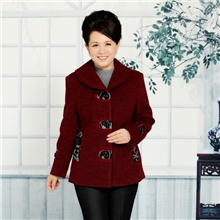 俊美雅供应中老年大码宽松女装中年春秋款夹克时尚妈妈装