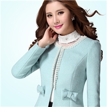 【爆款】欧格菲品牌冬装新款女装韩版呢外套短款小西装133S25