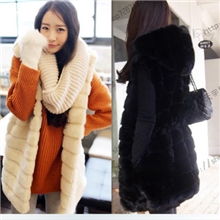 仿皮草兔毛外套毛毛外套皮草大衣马甲中长款女秋冬大衣