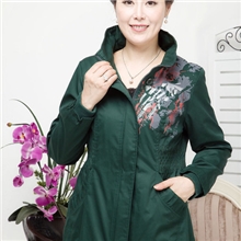 厂家直销2013中年装中老年秋装妈妈款中年人风衣立领外套超爆款