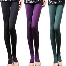 供应成人袜160D加厚拉绒裤批发【连裤袜/九分裤】涤纶拉毛裤批发