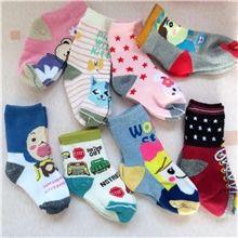 加厚全棉提花卡通冬季保暖二等品儿童袜子批发穿着舒适的童袜