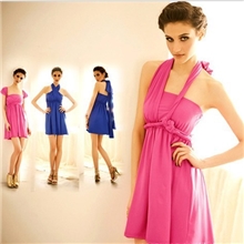 舞会礼服批发百变女郎MIX女王气场！多变性感美肩美背连衣裙