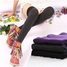 过膝袜长筒棉袜韩版袜流行平板袜hy8809