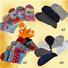 【伙拼组货款】秋冬款纯棉袜子外贸中筒全棉袜男女运动休闲袜