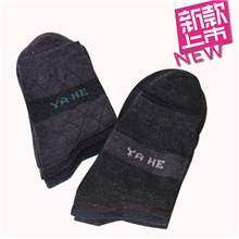 厂家批发加厚款仿兔羊毛袜子库存地摊男袜批发运动休闲羊毛袜