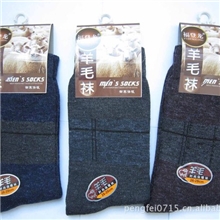 加厚仿羊毛袜秋冬袜大量批发男式仿羊毛袜保暖袜成人袜男袜