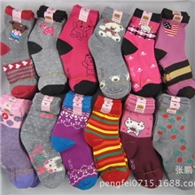 秋冬女棉袜无骨缝合女式棉袜多色多花型女袜厚款女袜女袜批发
