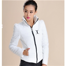 2013新款韩版高领起肩短款修身感羽绒服棉衣棉服外套女厂家直批