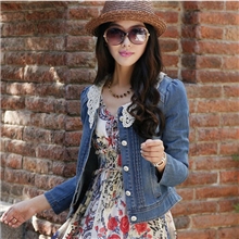 2013秋装新品女装韩版休闲短款复古大码长袖牛仔上衣短外套